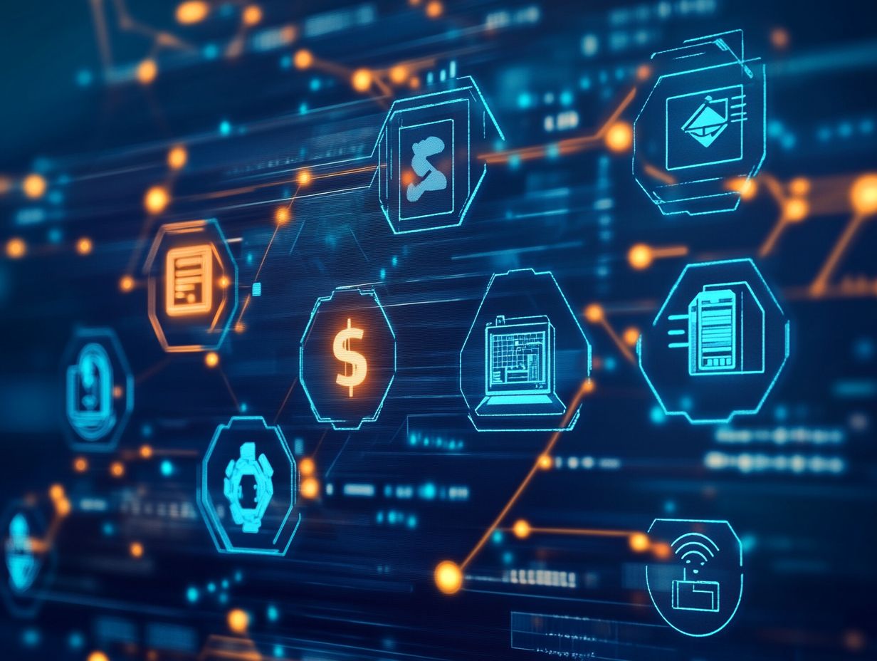 Visual representation of key takeaways on managed security services for financial institutions.