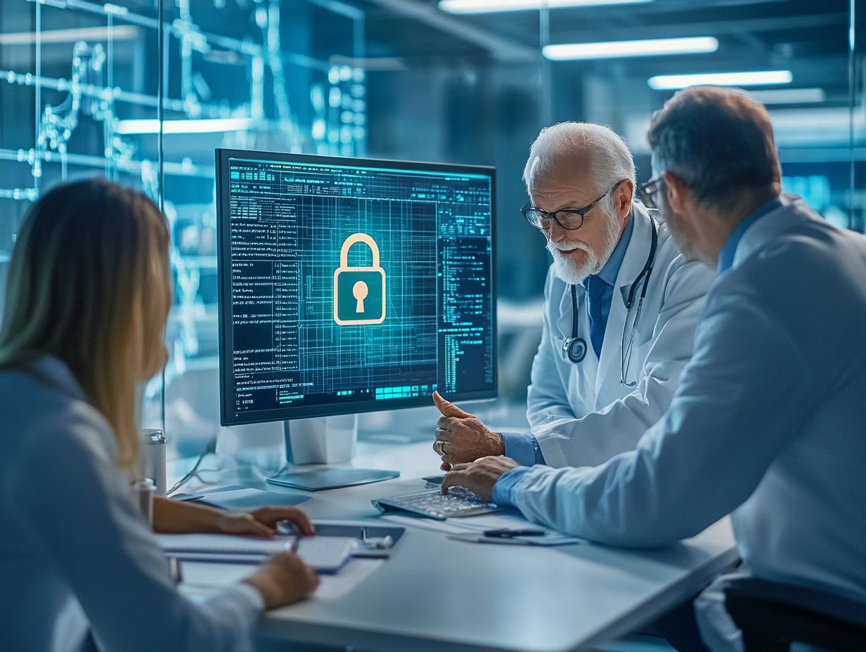 Key components of a cybersecurity compliance plan for healthcare organizations.