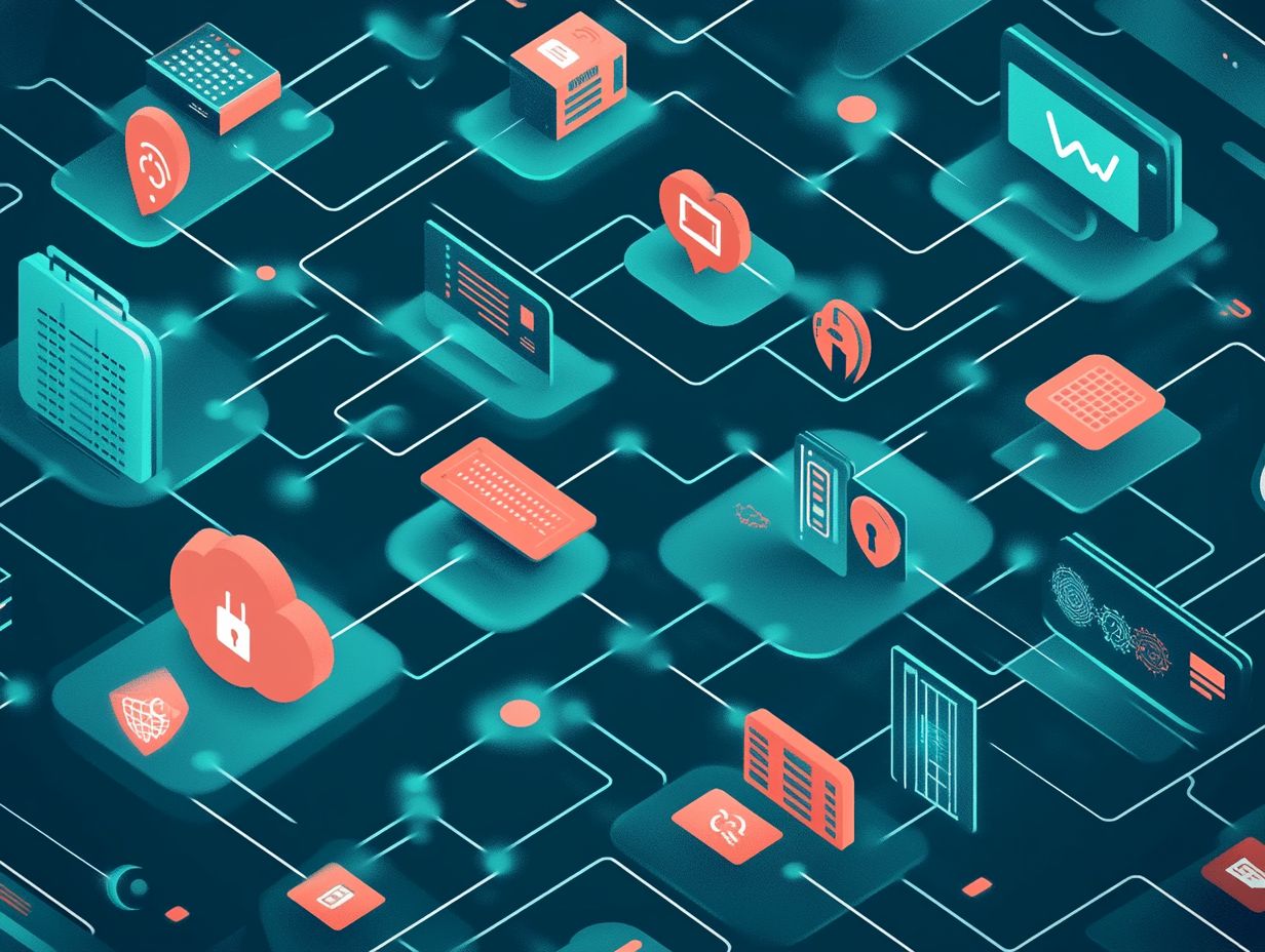 Graphic illustrating various security risks