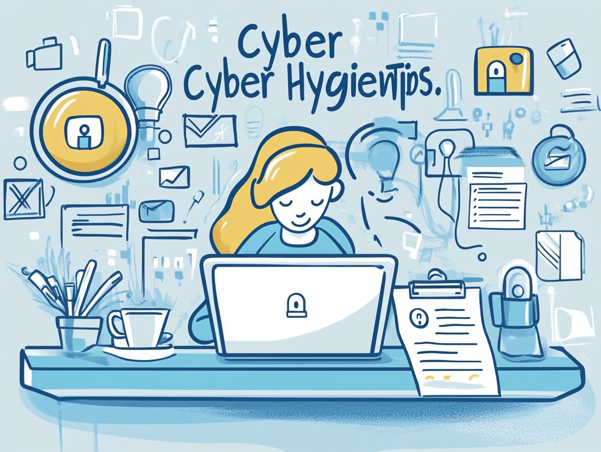 Graphic illustrating the importance of cyber hygiene